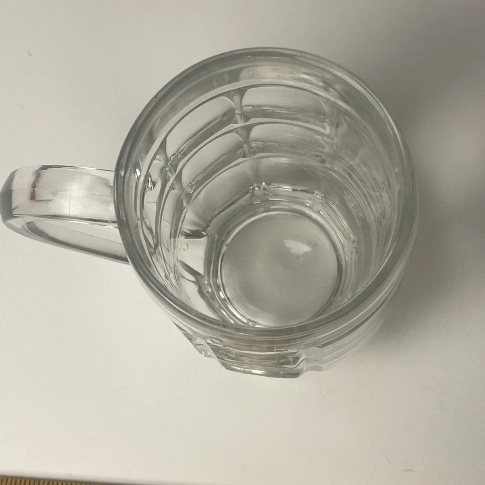 Vintage Beck's Beer Glass Mug Stein Product Of Germany Clear Heavy Barware 0.25L